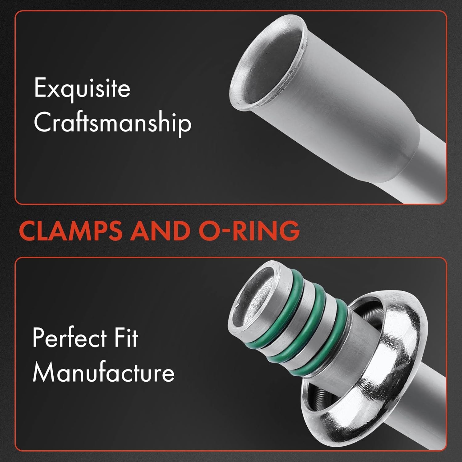 A-Premium A/C Suction and Discharge Line Hose Assembly Compatible with Jeep Wrangler 1997-1998 2.5L, TJ 1997 2.5L