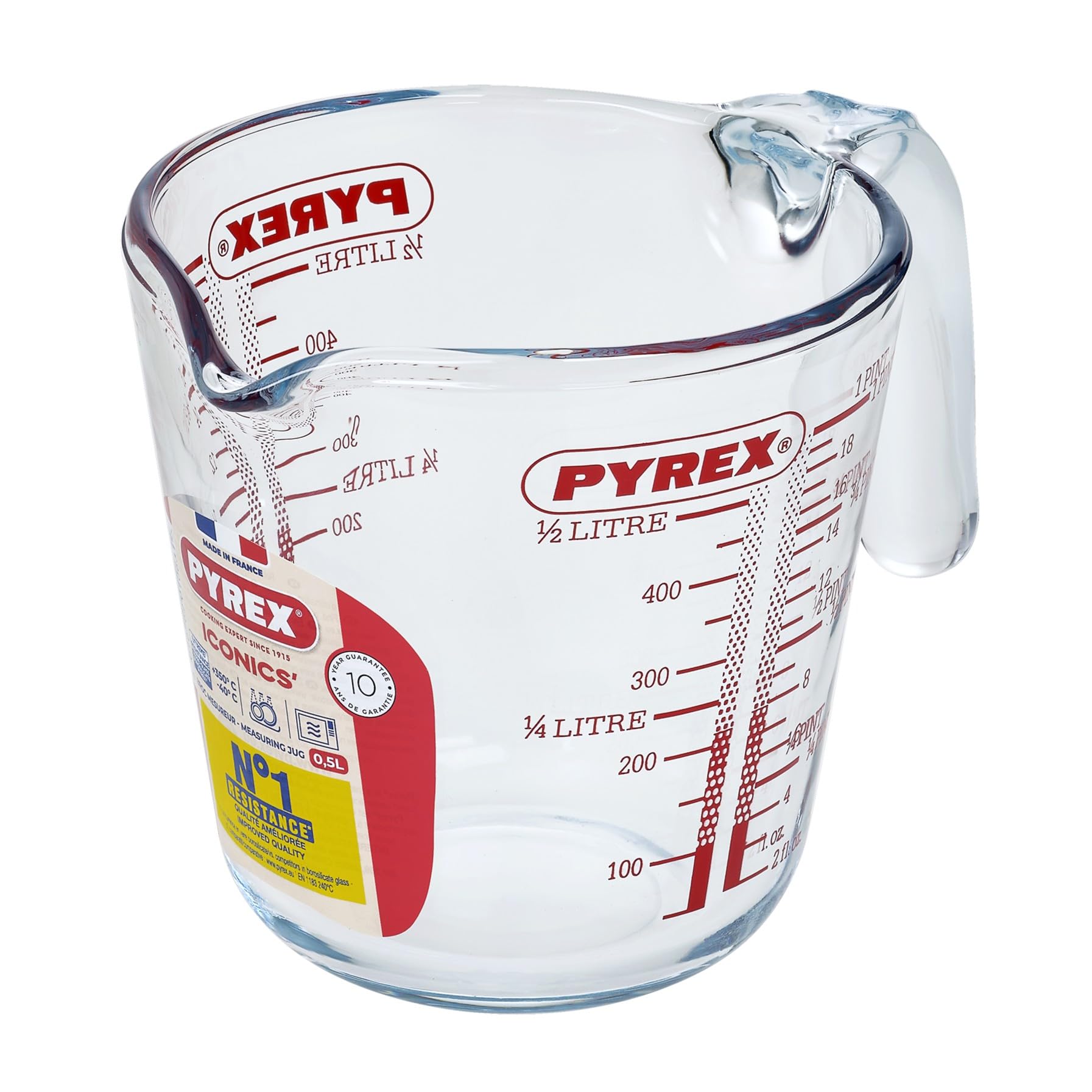 Pyrex P586 Jarra de medición, Claro, 500 ml