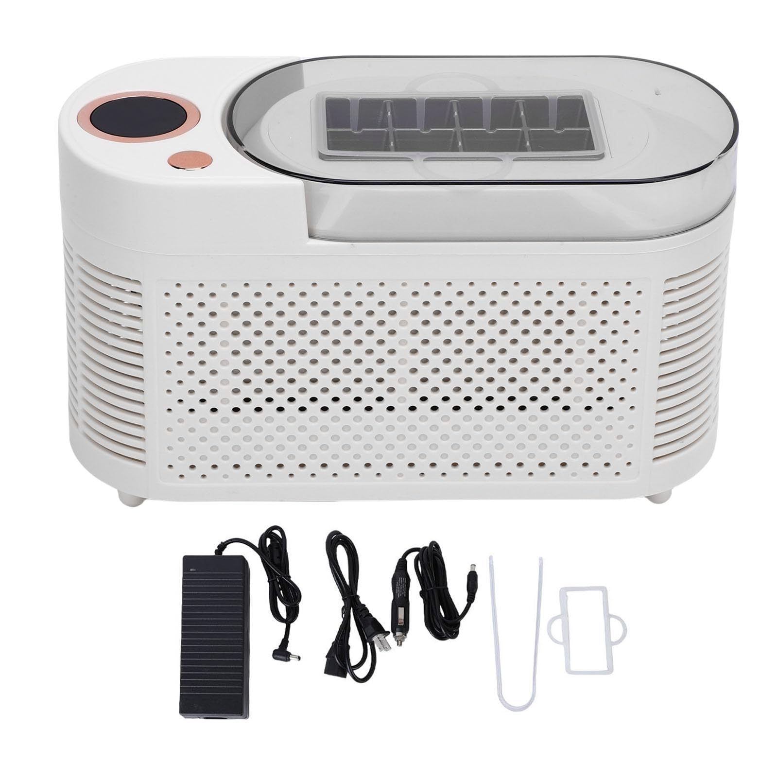 Haofy Portable Ice Machine With Car Home Dual Making Desktop Ice Maker With Automatic Basket For Camping, Office, Dorm Outdoor Activities (Eu) on Fridge.com - View 6