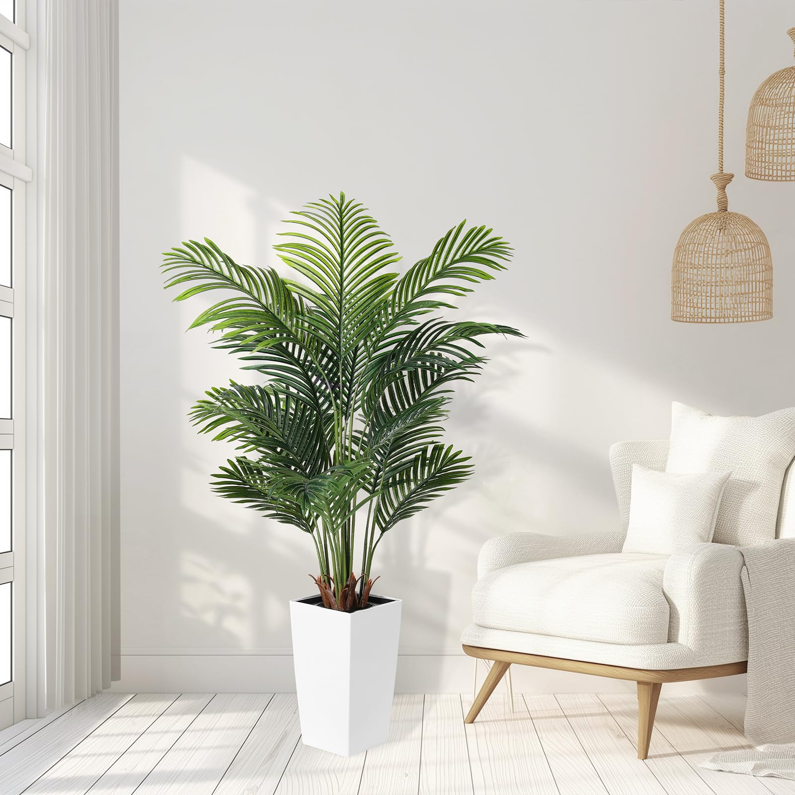 Bird Of Paradise - Planta Artificial De 5 Pies, Palmera Tropical