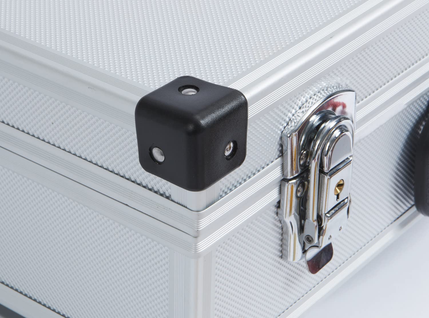 ALUTEC Mallette à outils (mallette en cadre en aluminium, dimensions internes 410x280x120 mm, mallette avec des compartiments variables, plateau d'outils amovible, coins renforcés) 61000