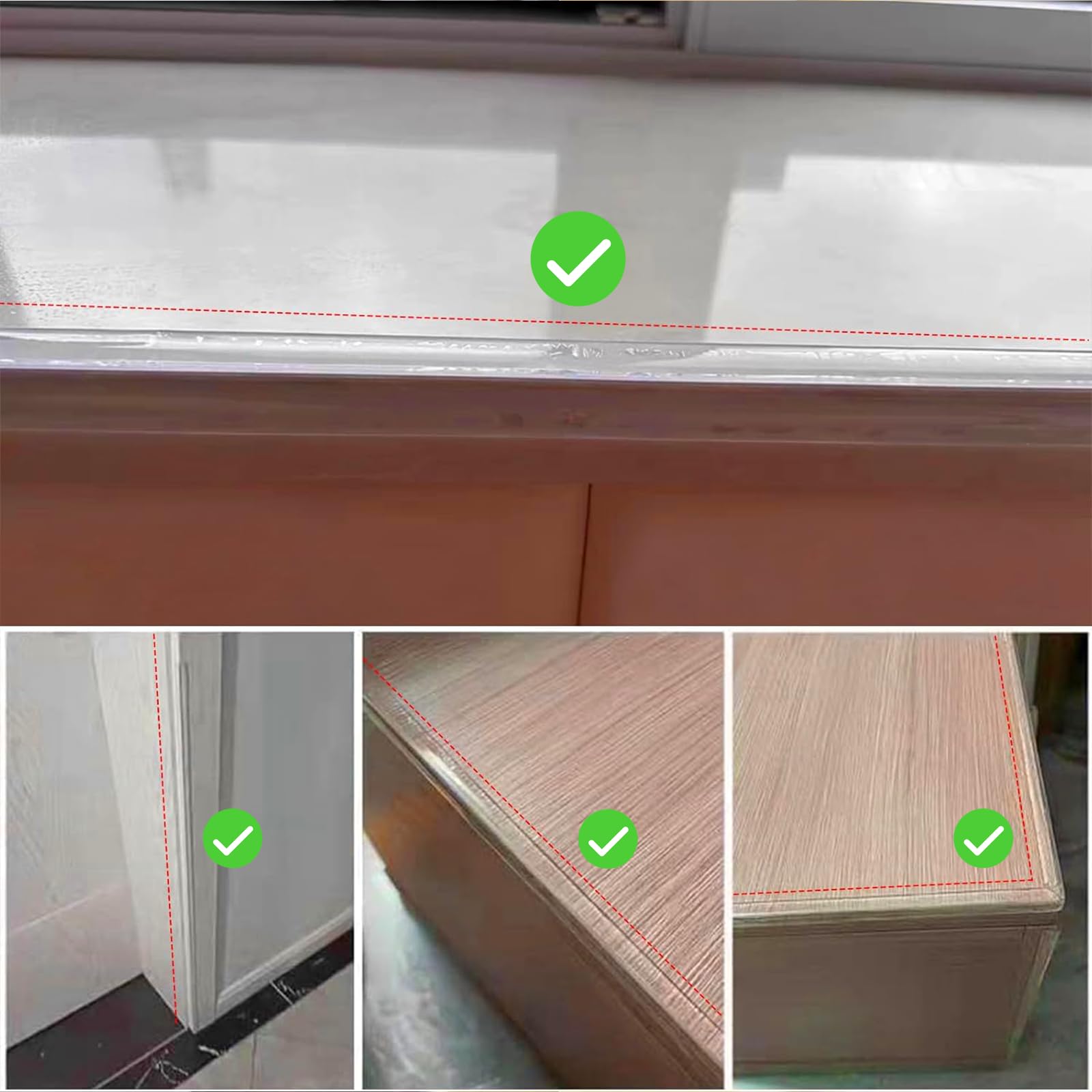 4 mètres de protection transparente des angles en silicone, protection pour bords doux pour enfants, autocollant, protection contre les coins tranchants pour tous types de meubles, protège les bébés