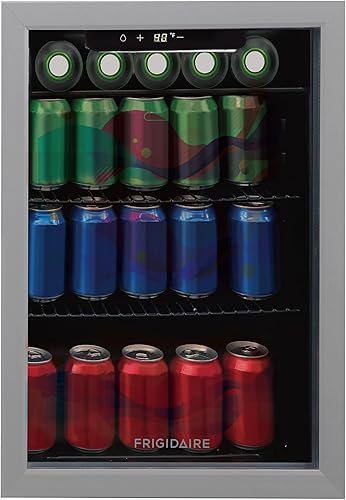 Miniatura 10 de Frigidaire Refrigerador de bebidas, refrigerador con puerta de vidrio, mini refrigerador compacto con control digital de temperatura, se adapta a