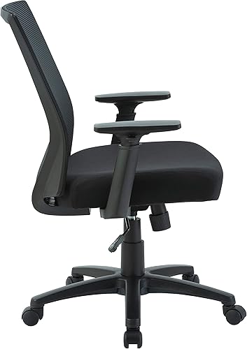 Miniatura 4 de Lorell Silla de oficina con respaldo medio, color negro