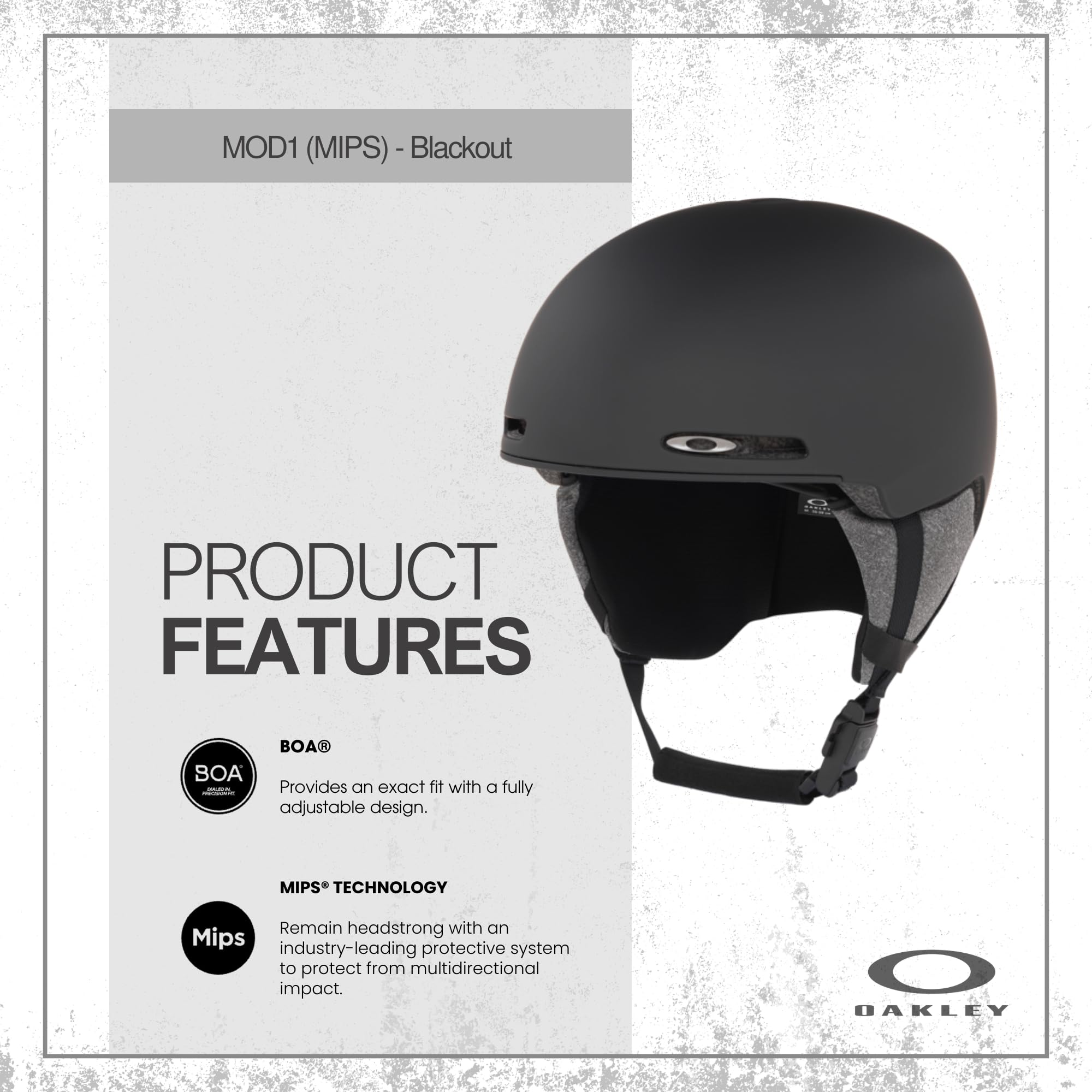 Amazon.com: Oakley MOD1 MIPS Black Medium Ski Snowboarding Helmet