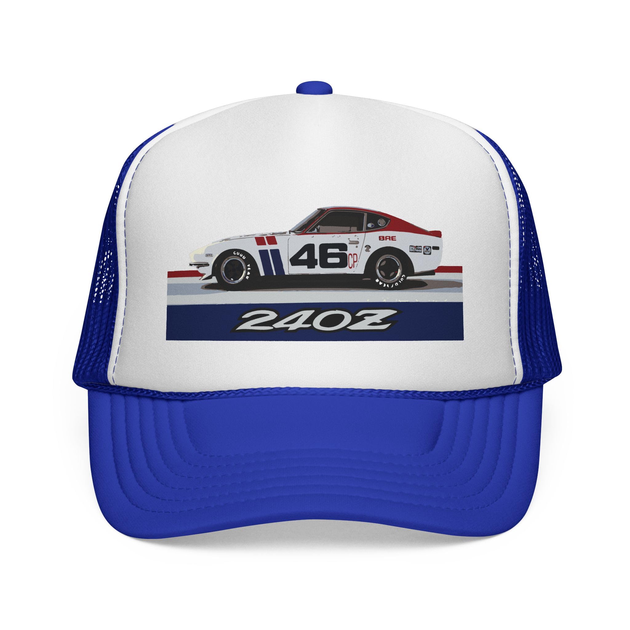 Datsun 240Z Racing Trucker Cap Czapka | Klasyczny JDM Vintage Mesh Snapback