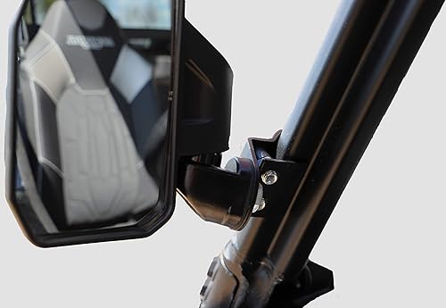Miniatura 9 de Chupacabra Offroad Espejo lateral retrovisor para UTV (paquete de 2) Polaris Ranger Pro FitGeneralDefender Break Away con brazo ajustable - (espejos