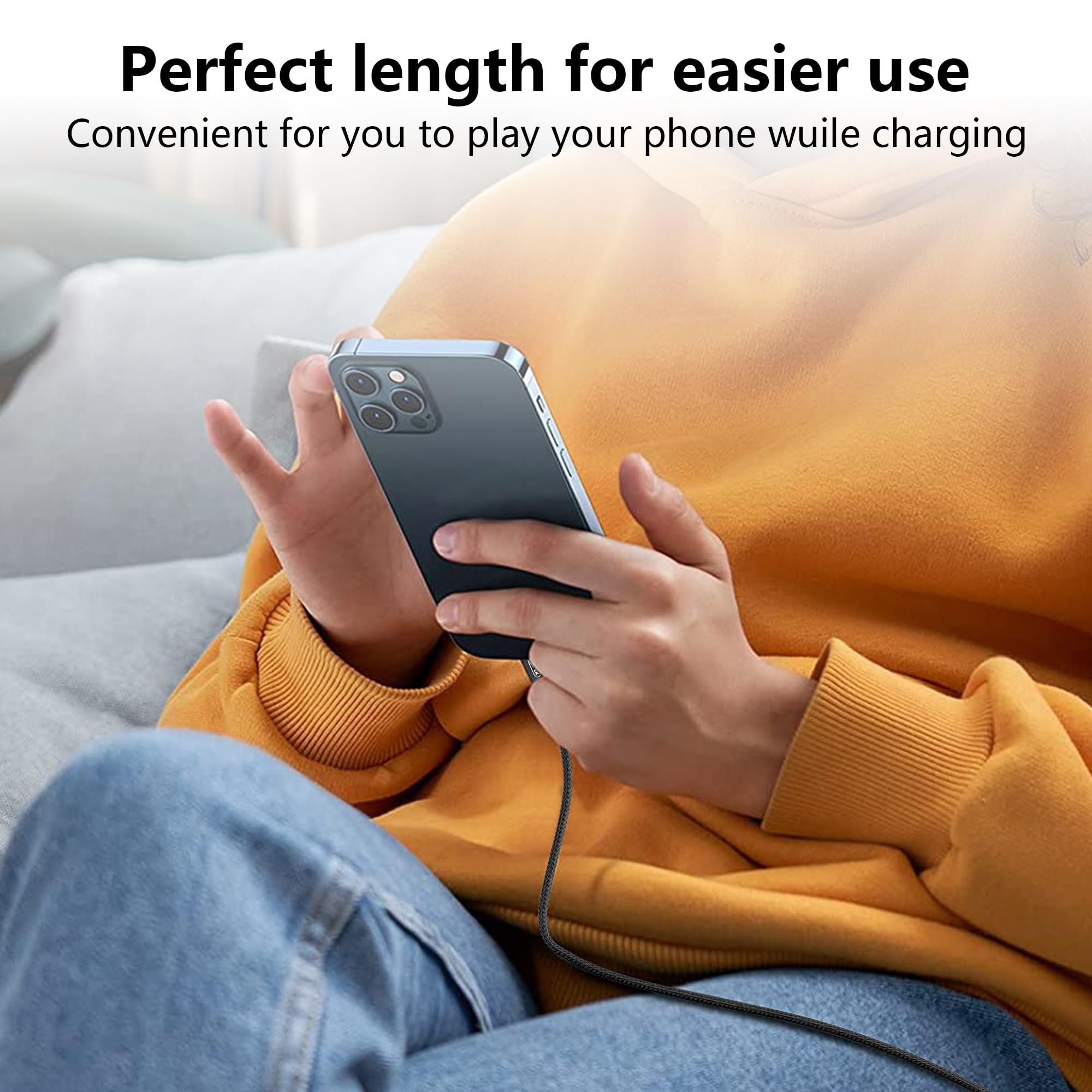 Kabel przedłużający USB C 3 m, żeński na męski, długi kabel do monitora USB C, kabel wideo USB C 4K, przedłużacz USB C 20 Gb/s, szybkie ładowanie PD 240 W, kompatybilność z kablami
