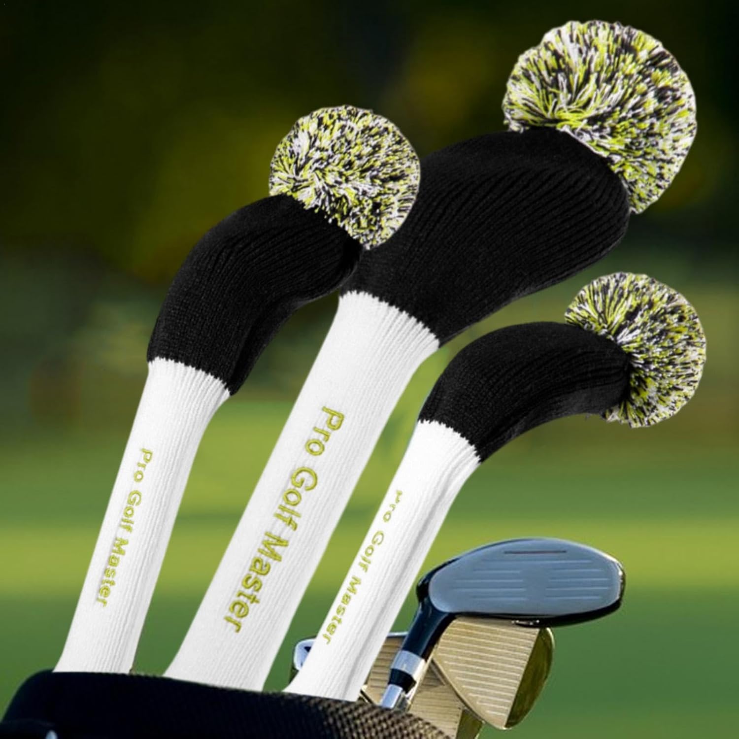 ゴルフヘッドカバー ニットウッド、ゴルフクラブヘッドカバー、ソフトクラブヘッドカバー ニットヘッドカバー ロングネックゴルフヘッドカ