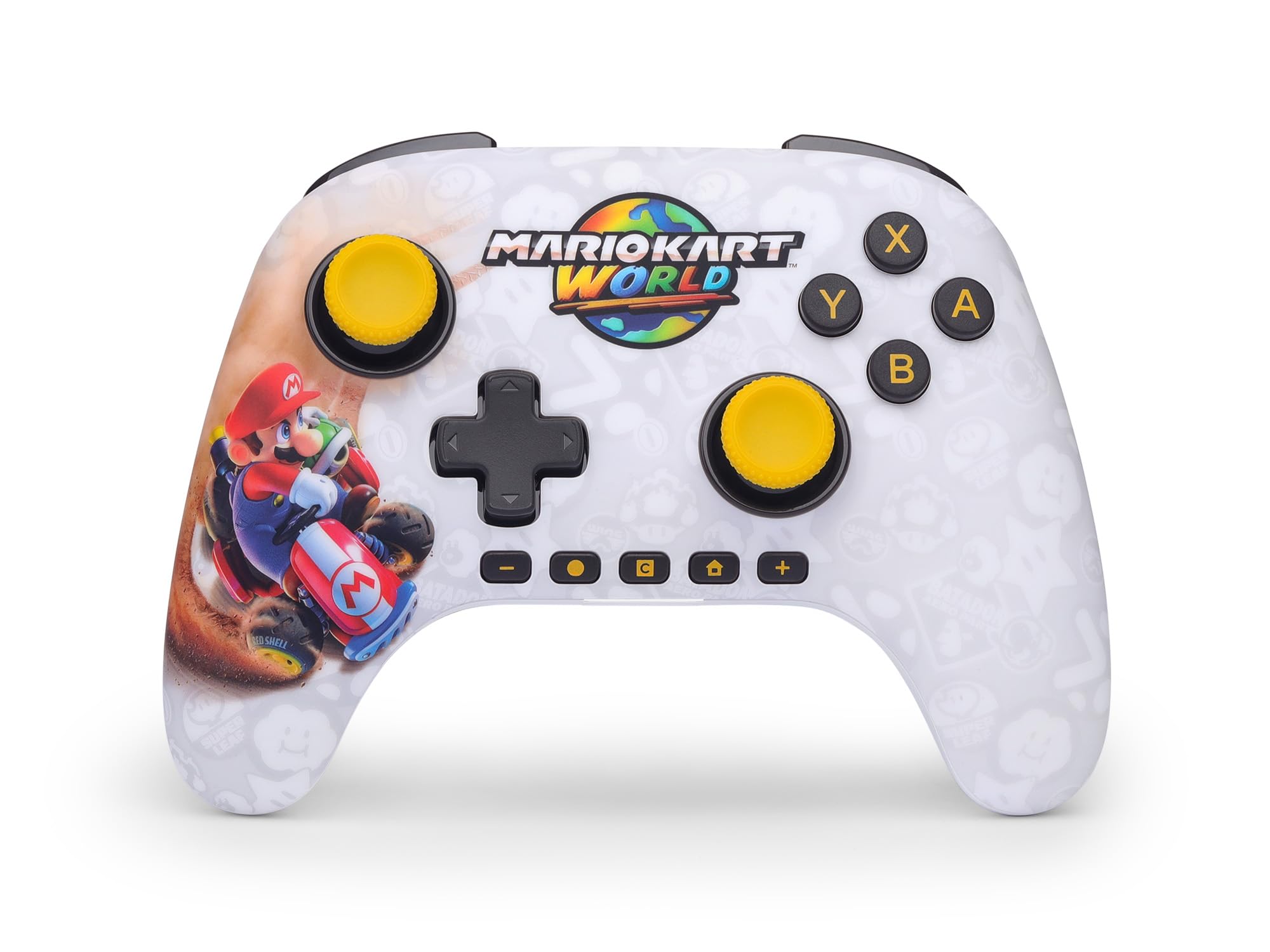PowerA Controller senza fili Advantage per Nintendo Switch 2 - Mario Kart World Con licenza ufficiale, effetto Hall, pulsanti mappabili, controller pro, Pulsante C, comandi di movimento