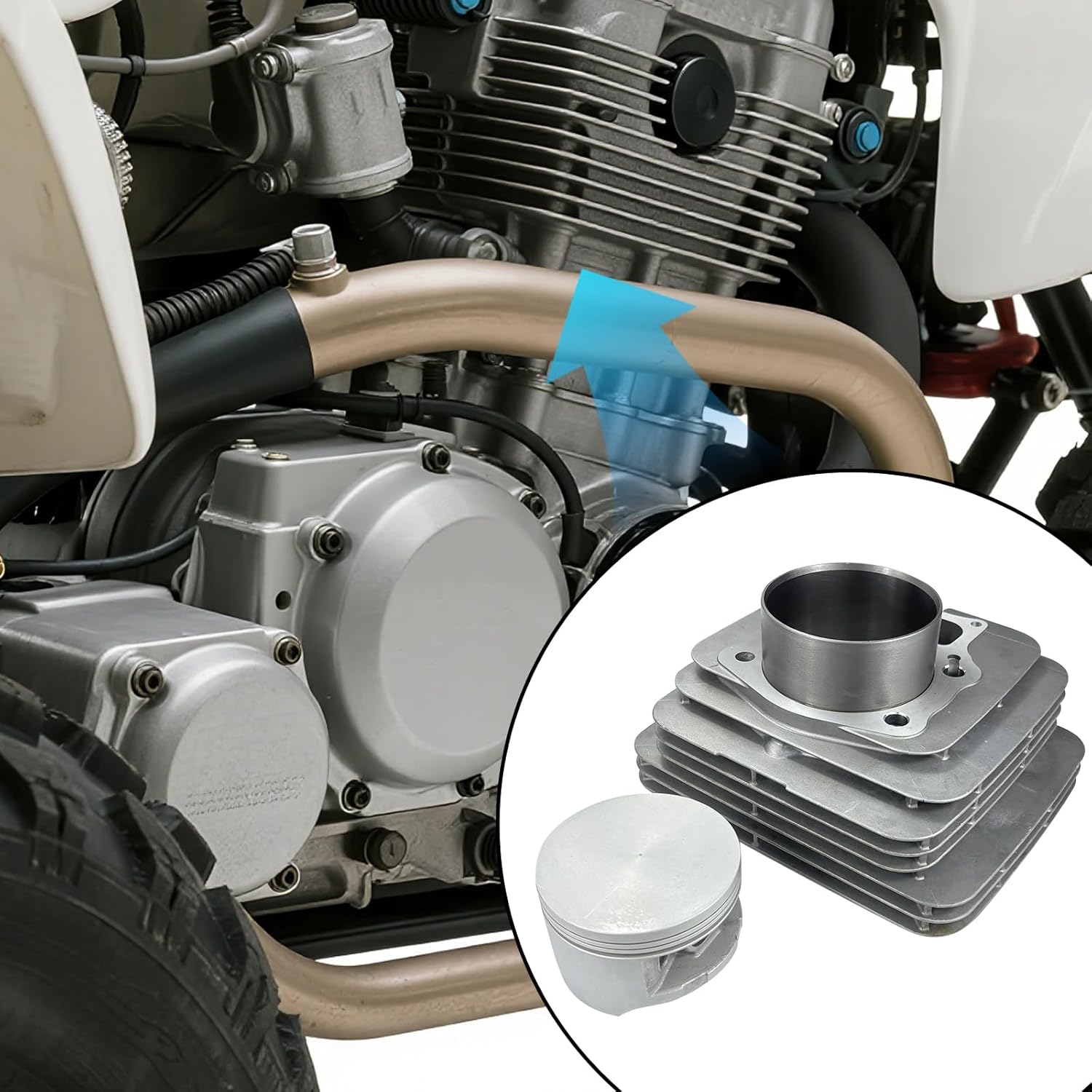 92mm Bore Cylinder Piston Ring Gasket Kit Compatible with Honda TRX500 TRX500FE TRX500FM Foreman 500 4X4 ES S 2005-2011