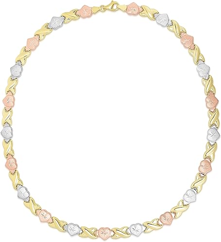【soerte】10way combination necklace ＆ wal 1/8 CT. T.W. Diamond Infinity and Swirl Heart Pendant in