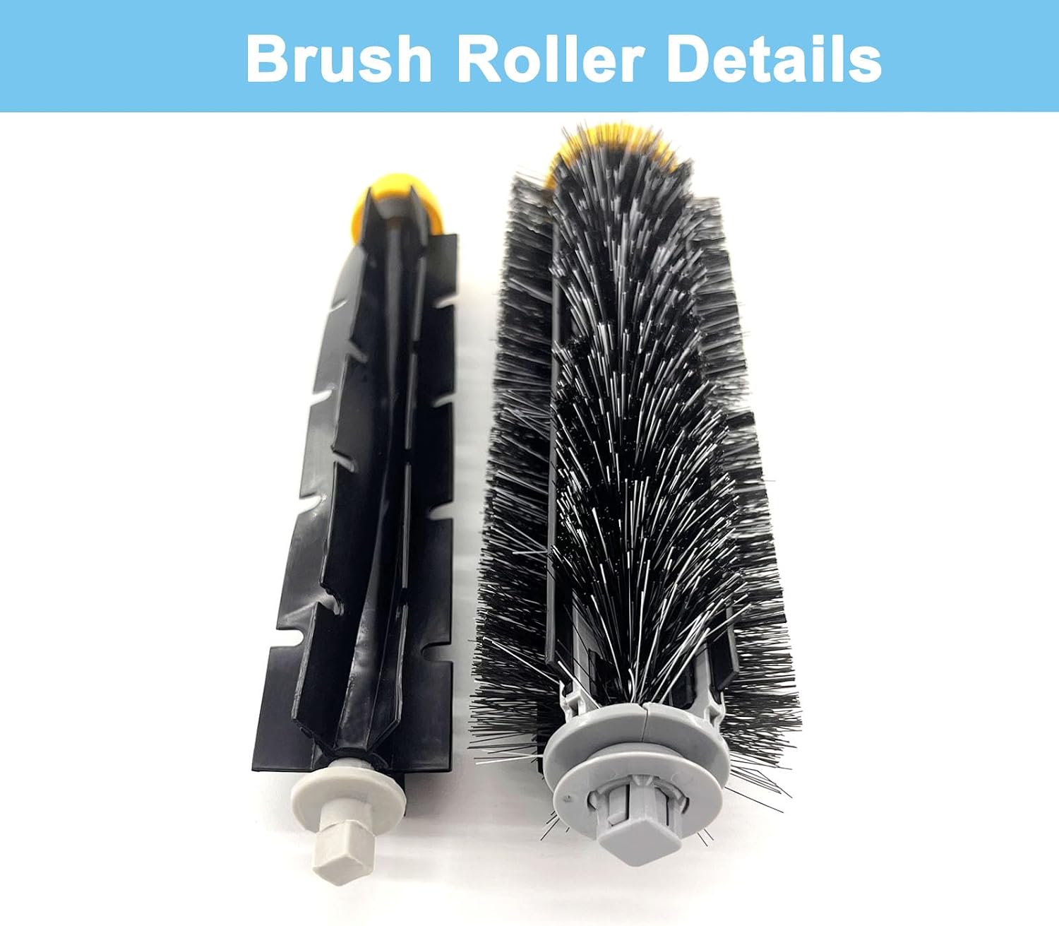 Roomba 676 Replacement Parts for iRobot Roomba 600 Series 676 694 675 692 695 677 671 655 645 690 680 660 650 620 614 & 500 Series 595 585 564 Robot Vacuum Cleaner, 2 Bristle & 2 Beater Brush