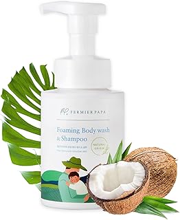 Fermier Papa I Foaming Hair Shampoo & Body Wash 2 in 1 | Baby Shampoo and Body Wash I Natural Shampoo and Body Wash I Baby Body Wash and Shampoo Foam Type I Sensitive Skin | Chamomile I 6.7 fl.oz