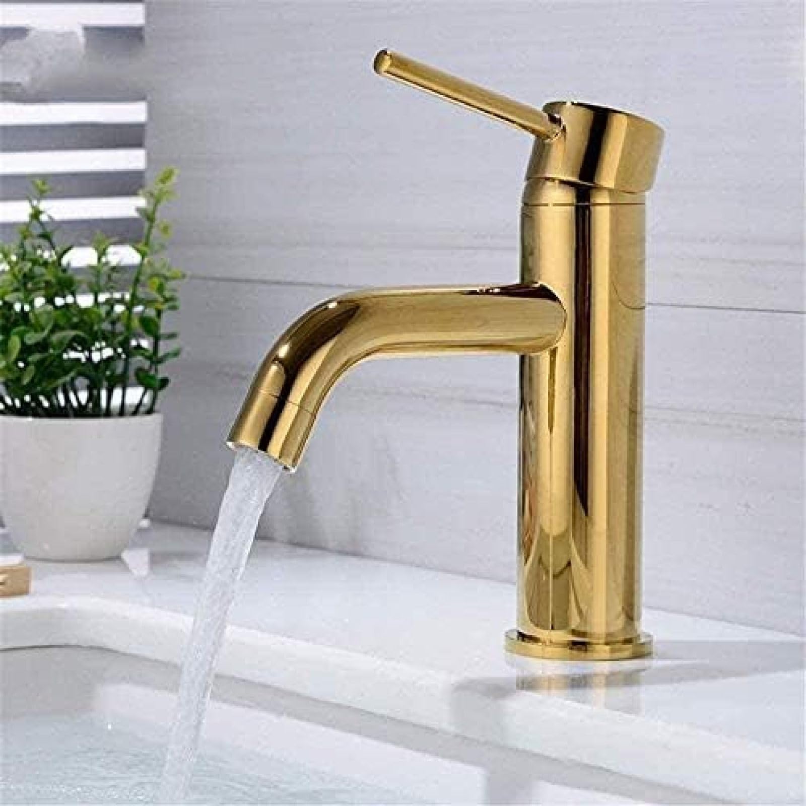Grifo Grifo de Cocina Grifo de Cocina Nuevo Oro Grifos de Lavabo Monomando Mezclador frío y Caliente Grifo de Lavabo Grifo de Cocina de Agua Accesorios de baño
