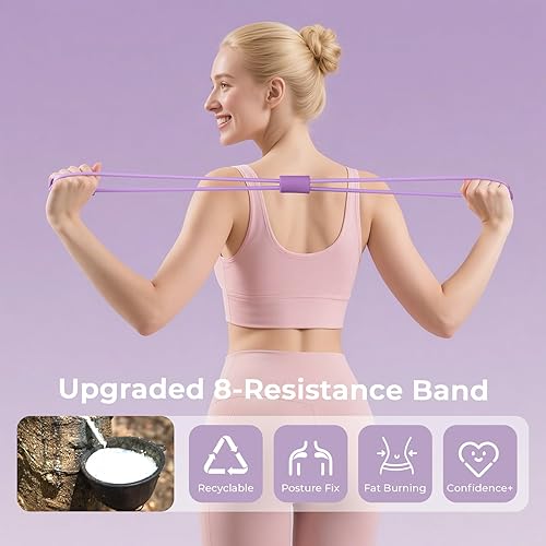 Miniatura 4 de Kit de pilates de 14 piezas para mujer, [2025 mejorado], equipo de pilates para entrenamientos en casa, accesorios de pilates con anillo de pilates
