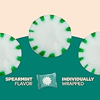 Vista 4 de Mentas sin azúcar – 1 libra (aprox. 90 unidades) – Caramelo duro sin azúcar – Caramelo de menta verde – Cero azúcar – Mentas peamint envueltas