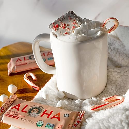 Miniatura 37 de ALOHA Barras de proteínas orgánicas a base de plantas, barra de taza de mantequilla de maní, 12 barras, veganas, bajas en azúcar, sin gluten, paleo