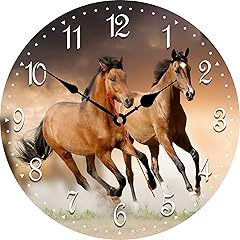 VIKMARI Wall Clock Silent Non Ticking 14 Inch Running Horse Pattern Kitchen Wall Clock Quality VIKMARI Wall Clock Silent Non Ticking 14 Inch Running Horse Pattern Kitchen Wall Clock Quality item