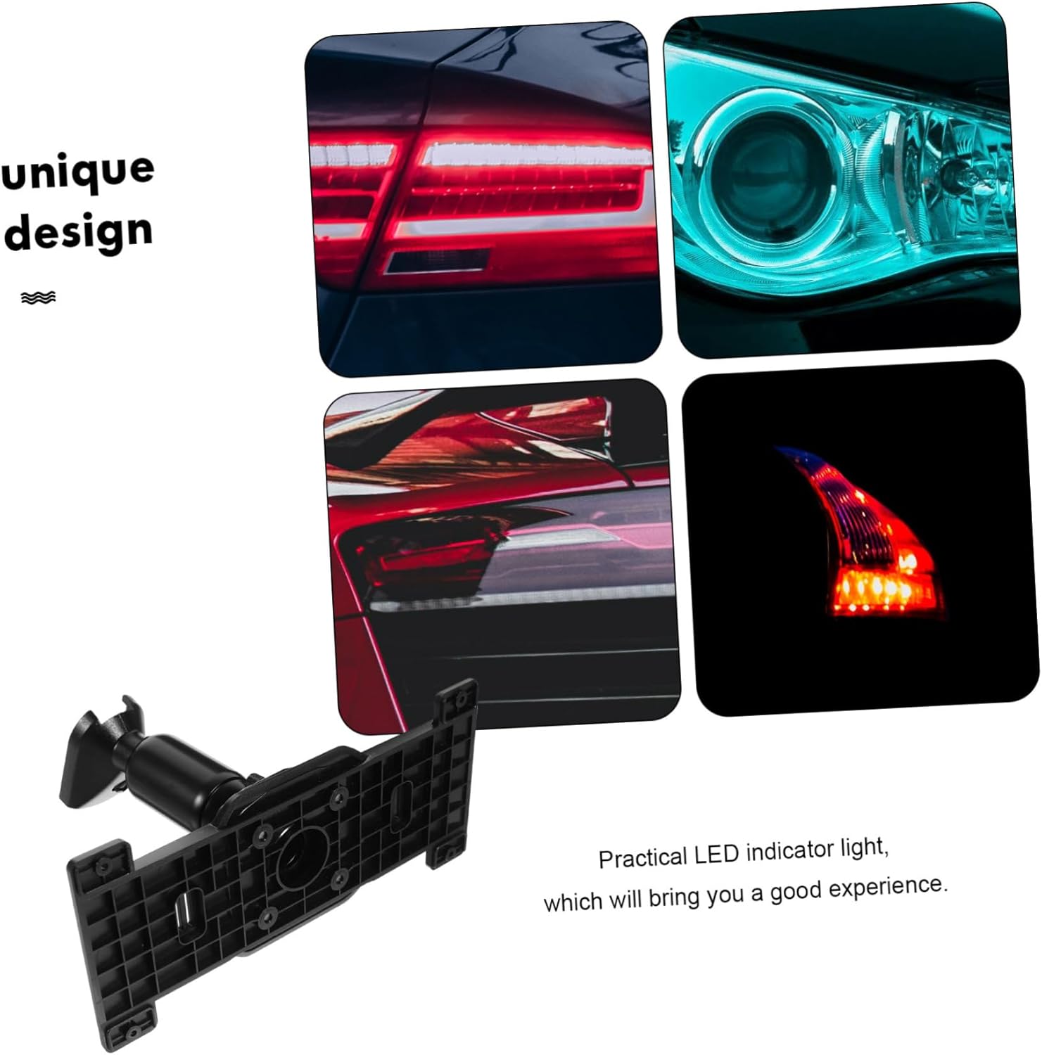 Rearview Mirror Back Plate Dash Cam Mount Bracket Universal Car Rear View Mirror Bracket for Stable Installation Compatible with Most Vehicles 5.87X2.64 Inches