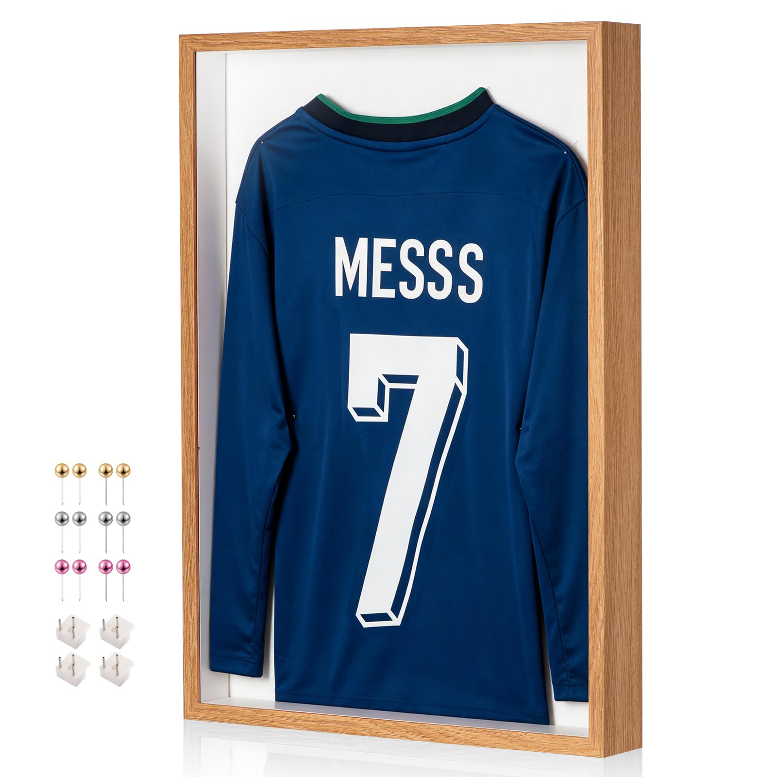 MGLIFEUL A2 Large Shadow Box Frame Thickened Acrylic Panel & Pins — image 1