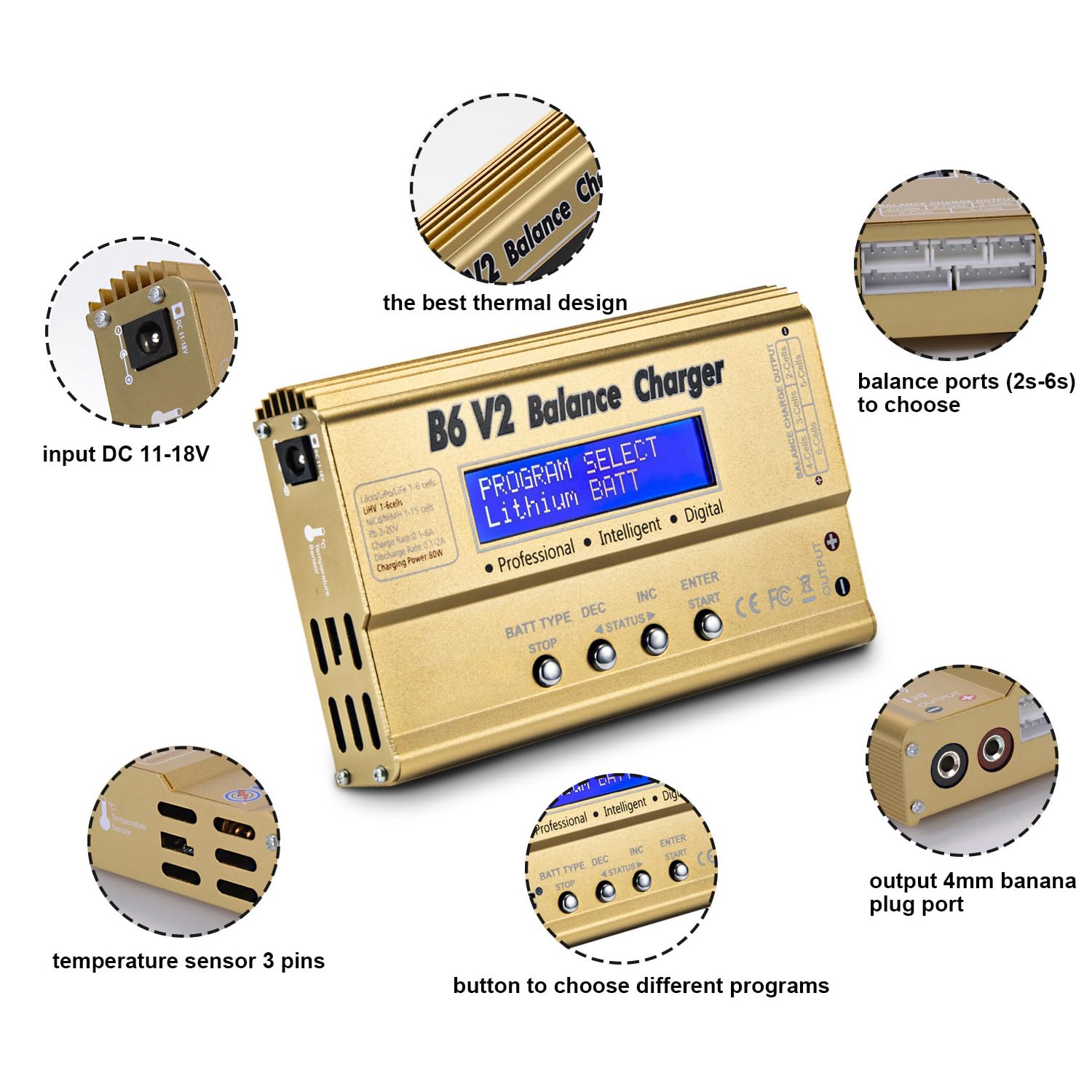 Cargador UE para Baterías de Litio de 3.7v Cargador UE para Baterías de Litio de 3.7v