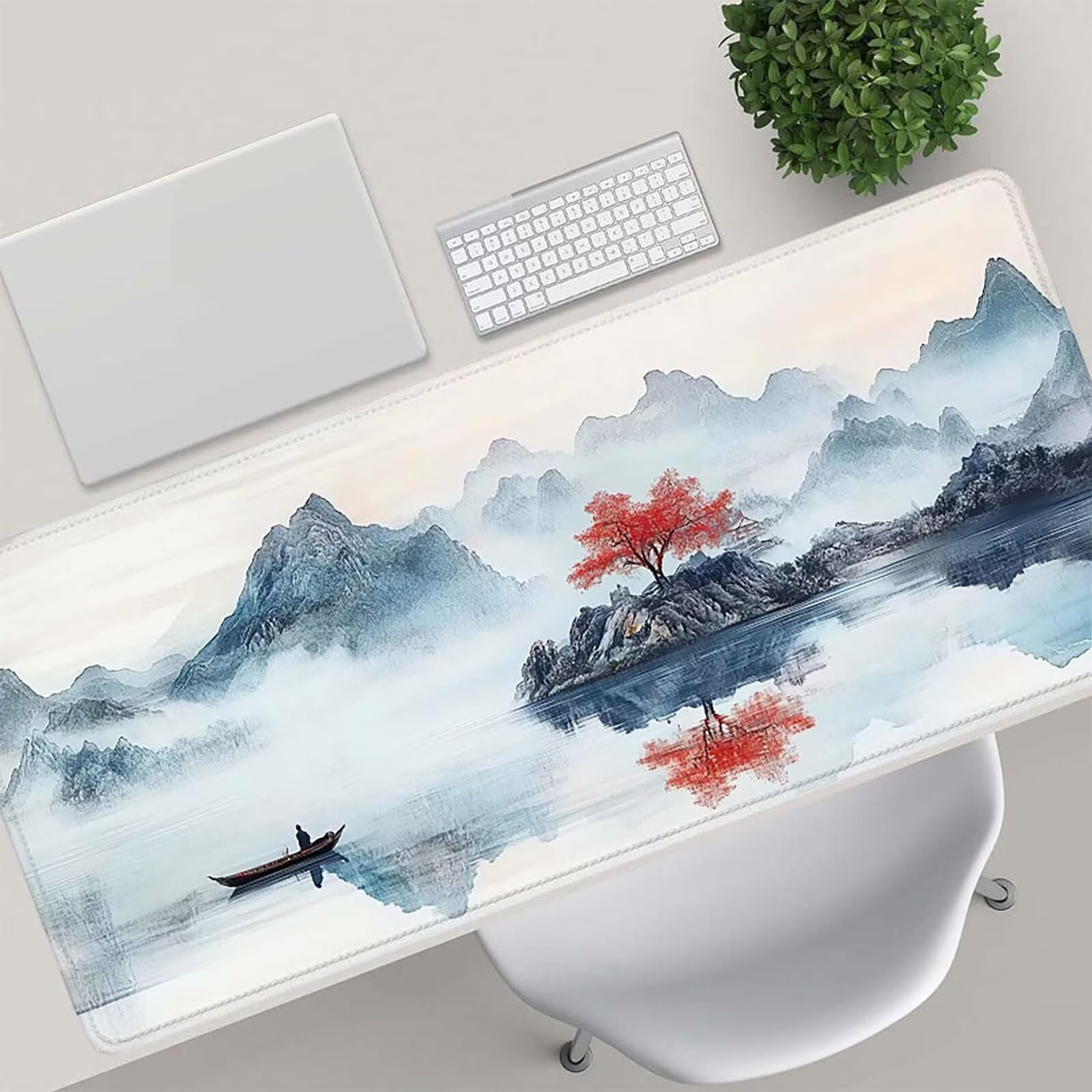 Tappetino Mouse Gaming, 1200x600mm Tappetino Mouse XXL Retro 0c0-236 | Mouse Pad Grande, Ottimizzato per i Sensori da Gioco, Migliora Precisione e Velocità, per Mac e PC, paesaggio