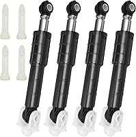 Popbee WH01X20826 GE Washer Shock Absorber Kit (4 Shocks + 4 Pins) Replaces WH01X10343 WH01X10425 for Kenmore