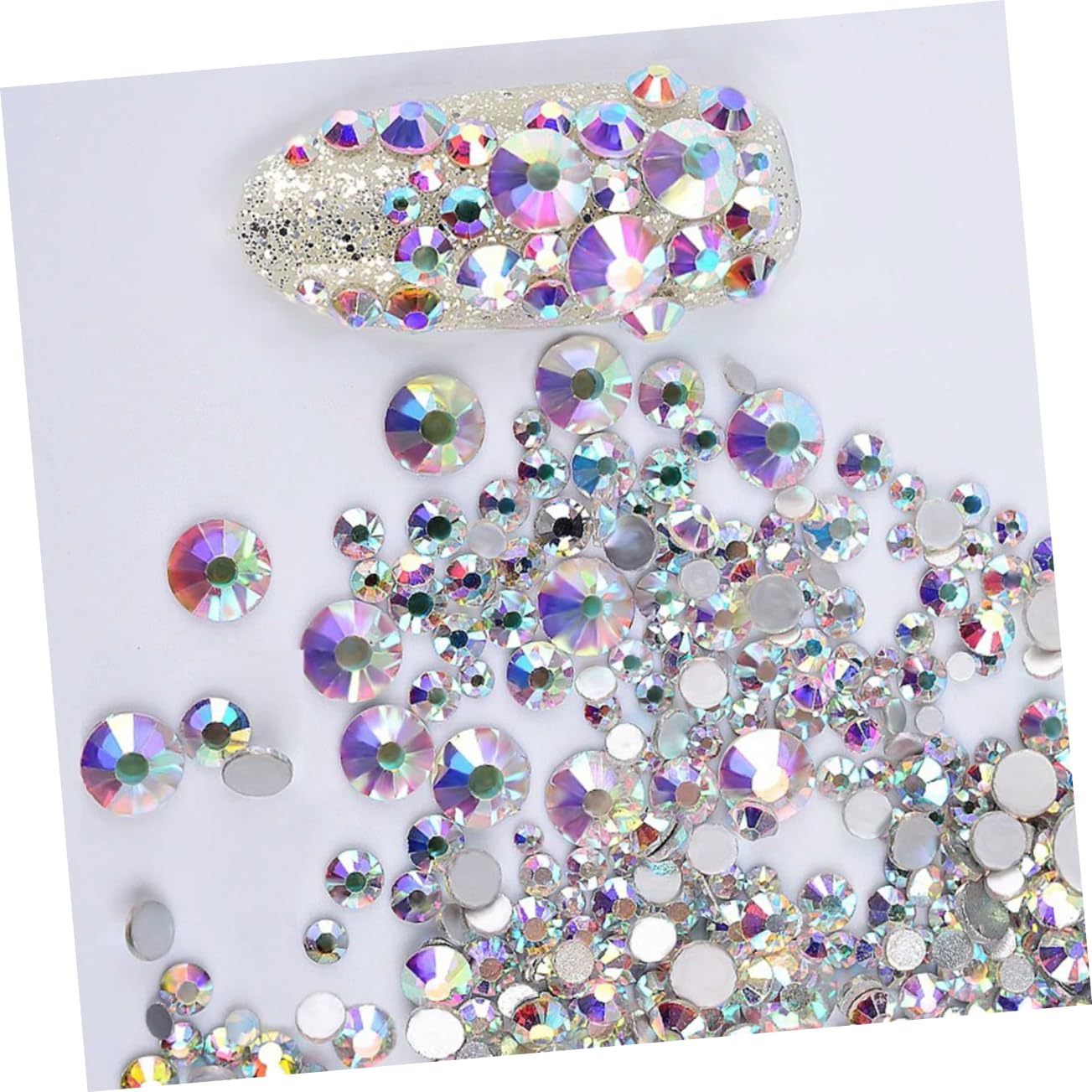 4320 pz Decorazioni in Vetro Decorazione per Nail Art Strass Decorazione per Unghie Strass per Unghie Decorazioni per Unghie per Nail Art Accessori per Unghie Strass per