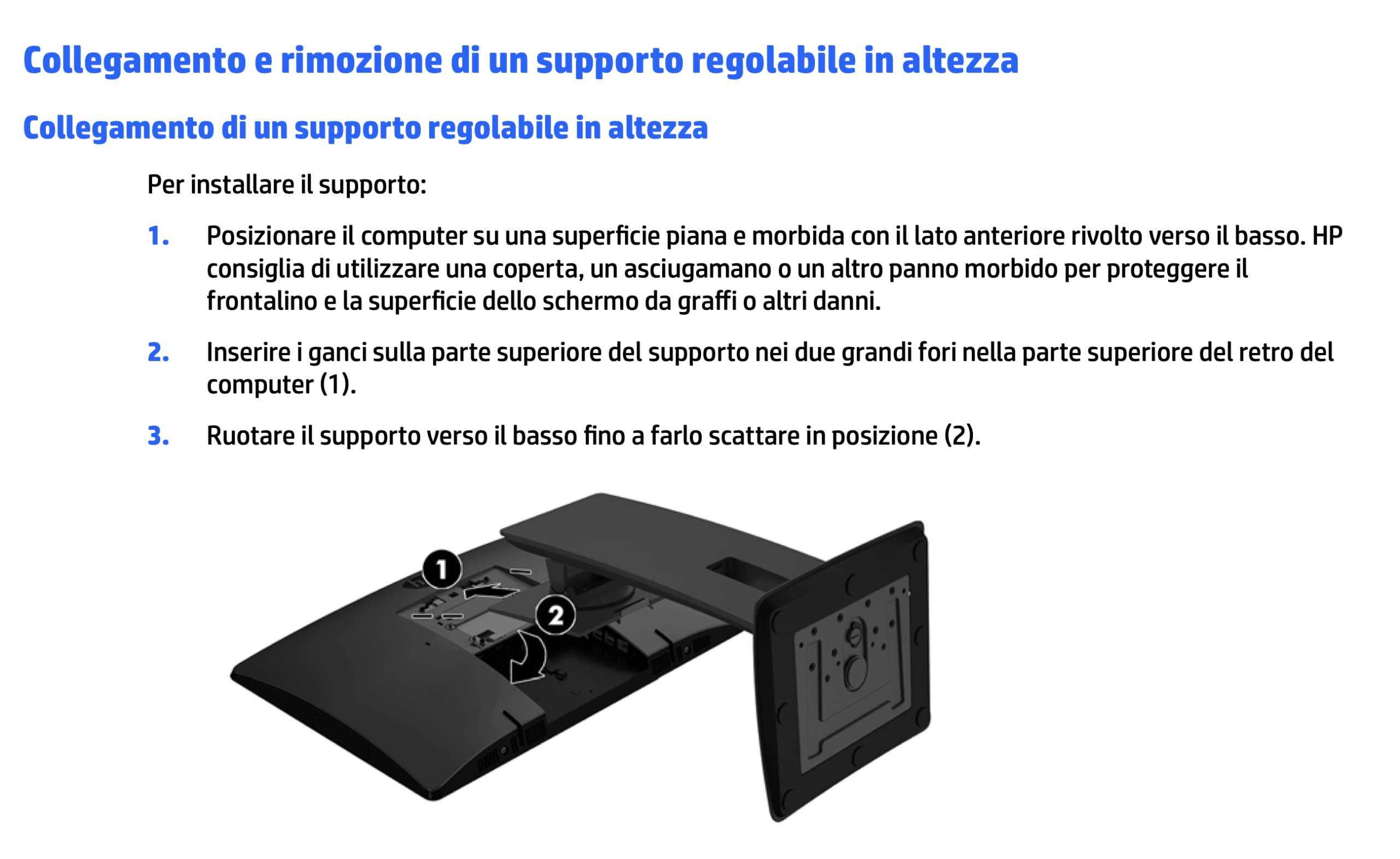 HP All-in-One Desktop 20" Touch Screen Intel i5 6500 8GB RAM 240GB SSD Wi-Fi Windows 11 Ricondizionato