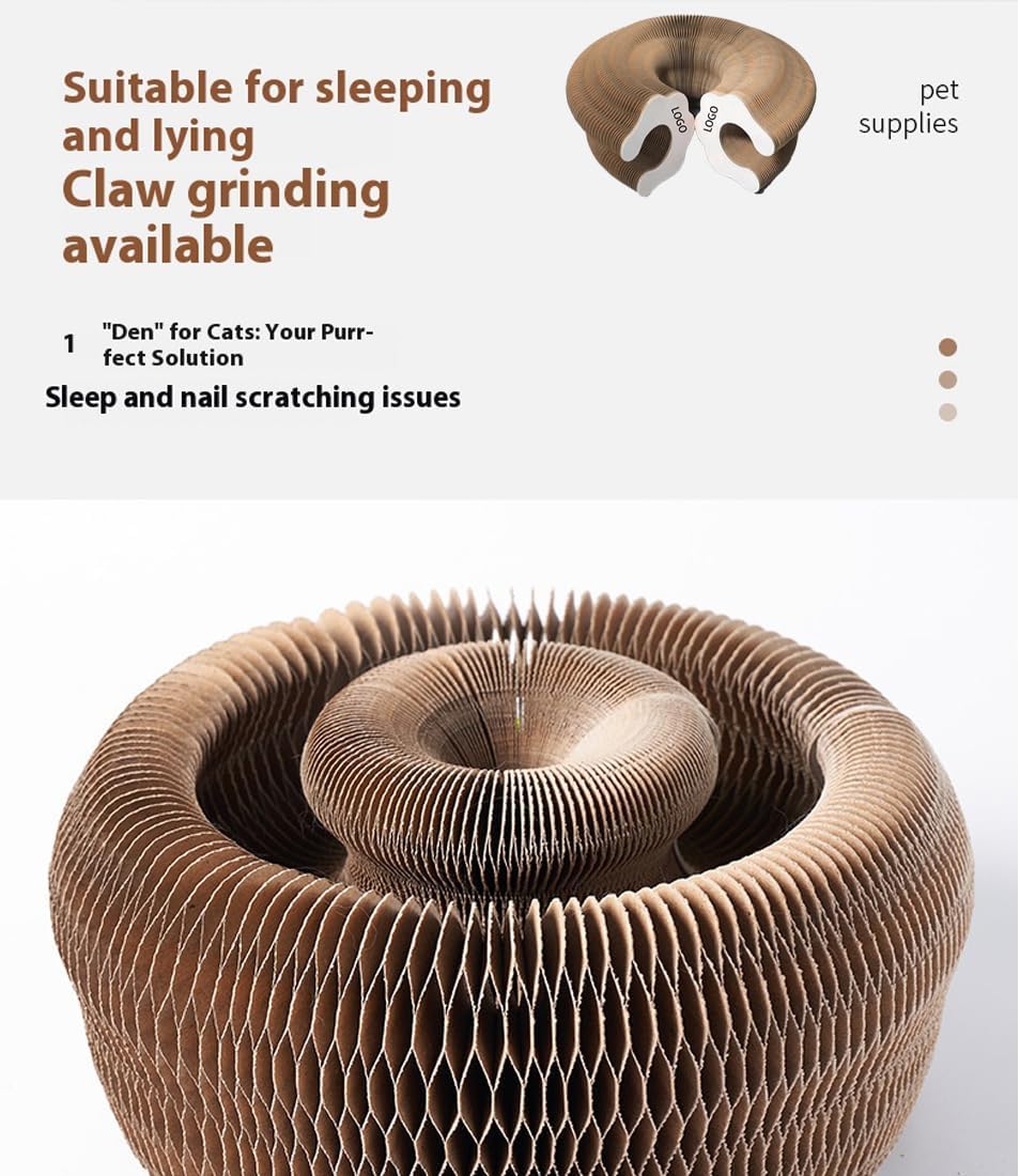 Cat Toy, 2026 New Magic Organ Cat Scratcher, Interactive Cat Toys for Indoor Cats, Send Hairbrush & Cats Stick, Protect Your Furniture for Cat, Kittens (3Pcs)