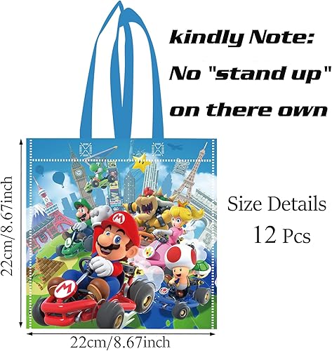 Miniatura 2 de 12 bolsas de recuerdo de fiesta de Superbrother, bolsas reutilizables no tejidas, bolsas de regalo de súper hermano, bolsas de dulces para