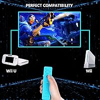 Vista 4 de Yosikr Controller for Wii, Remote Controller for Wii with Silicone Case and Wrist Strap Compatible for Wii/Wii U (2 Pack, White and White)