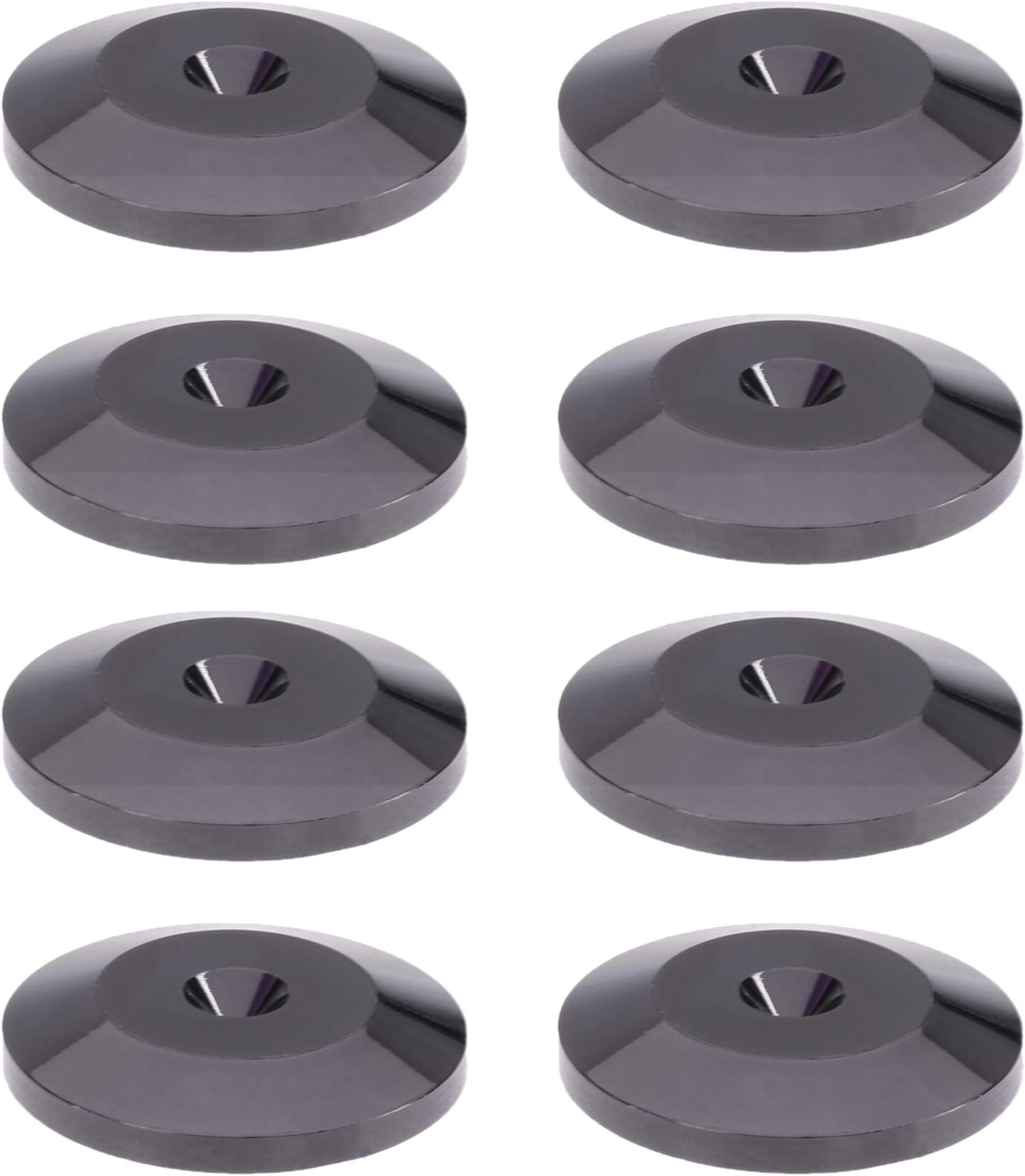 Bluecell World 24K Nickel Plated Speaker Spikes Pads - 5x25mm, Pack of 8, Black