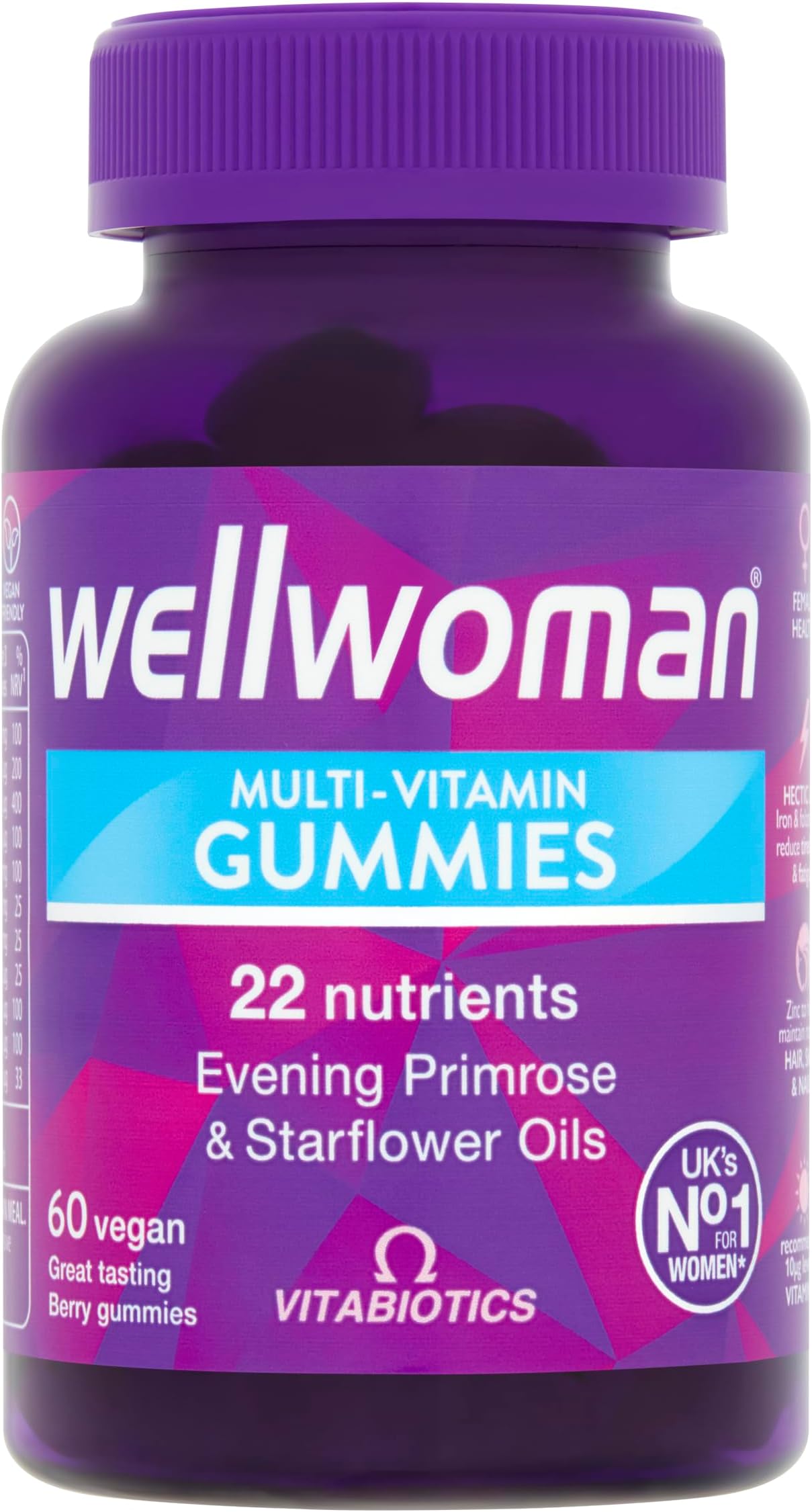 Wellwoman Multivitamin for Women, Vegan Gummies