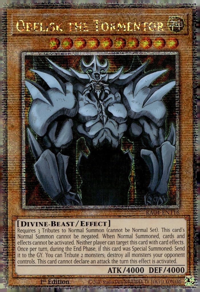 Amazon.com: Obelisk The Tormentor (Quarter Century Secret Rare