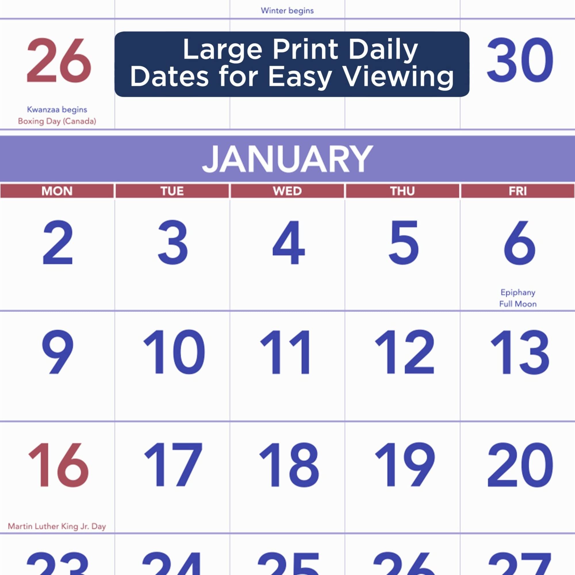 Reference Calander Snapklik.com : AT-A-GLANCE 2023 Wall Calendar Planner, 14 Month, Paper ...