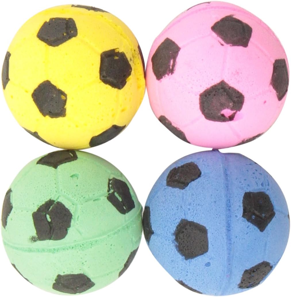 Catit 51225 Sponge Soccer Balls 4Piece Amazon.ca Pet Supplies
