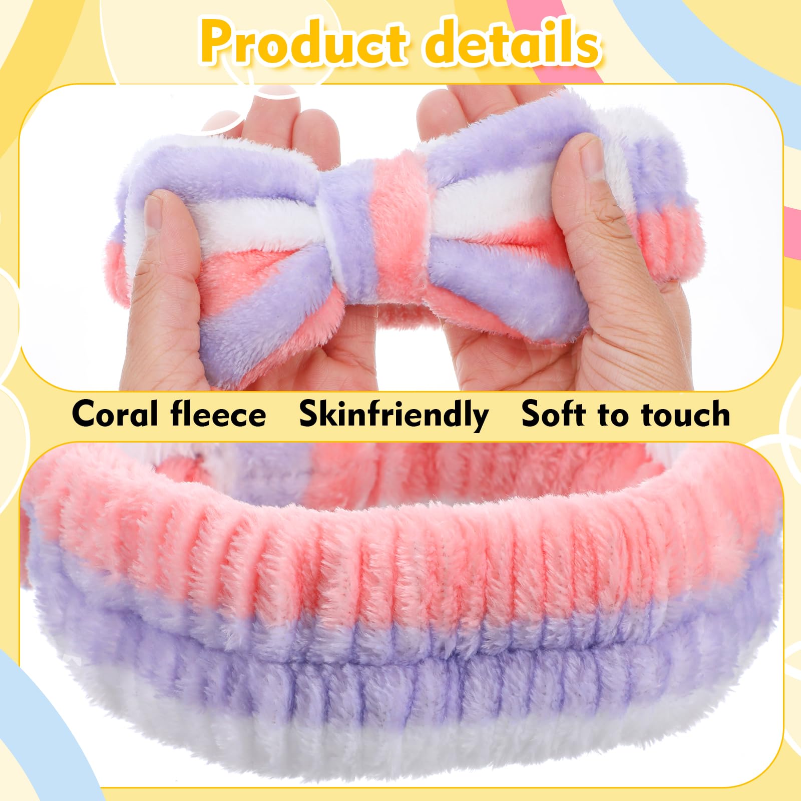 Amazon.com : Molain 24 Pcs Spa Headband for Women Bow Hairband