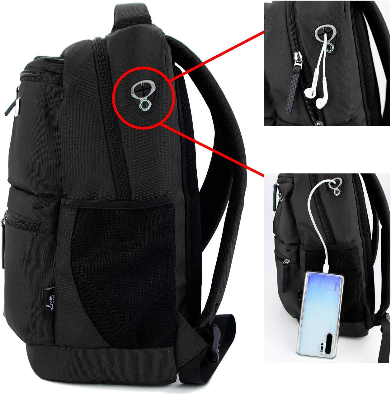 Super Cheap 🛒 Louis Montini Laptop Backpack for School College Students Water Resistant Book Bag