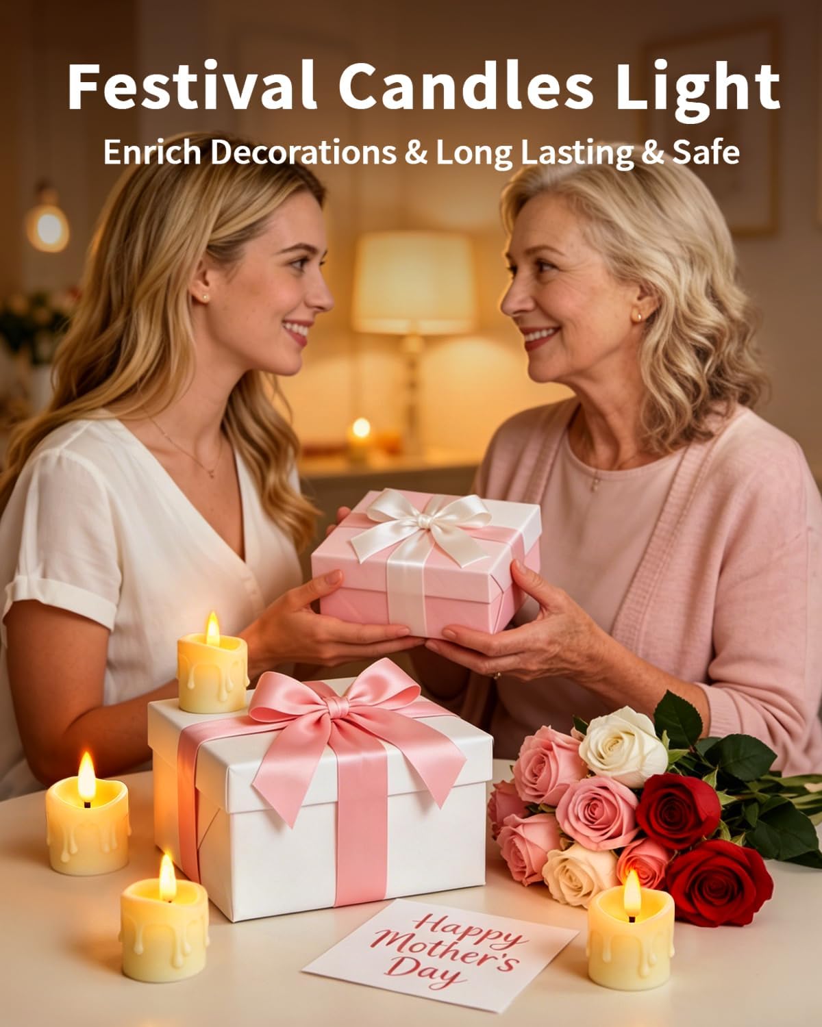 Rechargeable Flameless Candles with Remote Timer, 1.5"x2" LED Tea Lights Candles Battery Operated, Electric Fake Flickering Votive Candles for Mother's Day Aniversary Wedding Table Decor (12 Pack)
