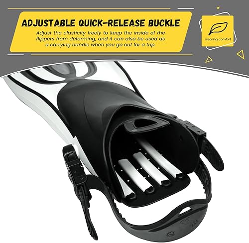 Miniatura 2 de TUDIVING-Snorkeling Gear for Adults Men Women,Mask Fins Snorkel Set,3 in 1 Scuba Gear, Panoramic View Snorkel Mask Anti-Fog, Adjustable Dive