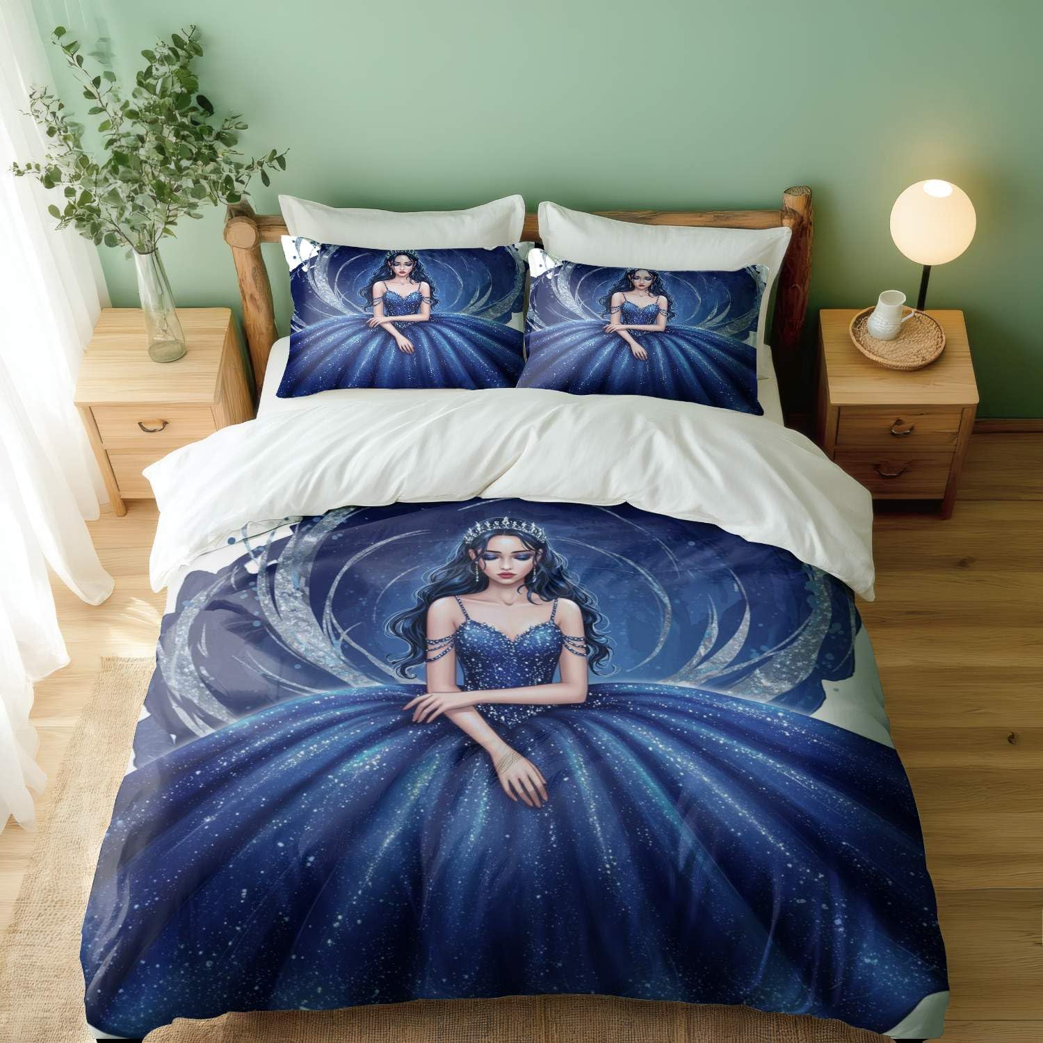 Parure de lit imprimée pour créer une ambiance de chambre élégante et chaleureuse