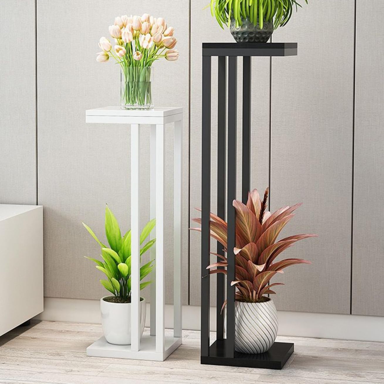 Amazon.co.jp: [ムリョ] フラワースタンド 室内 花台 屋外 55*24cm 鉢
