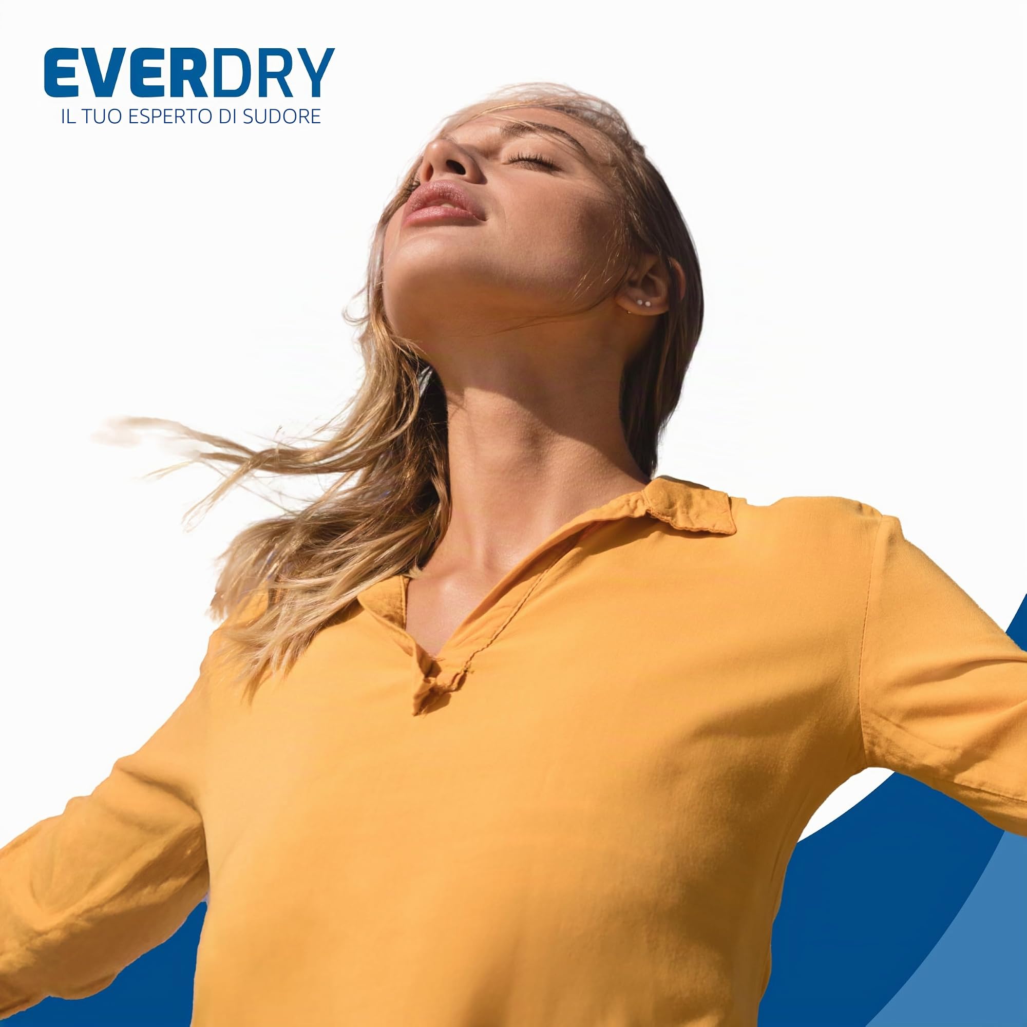 EVERDRY Antitraspirante Plus salviette per la cura contro la sudorazione di corpo, viso e piedi, 10 panni per corpo, viso e feet con aloe vera, salvia e allantoina