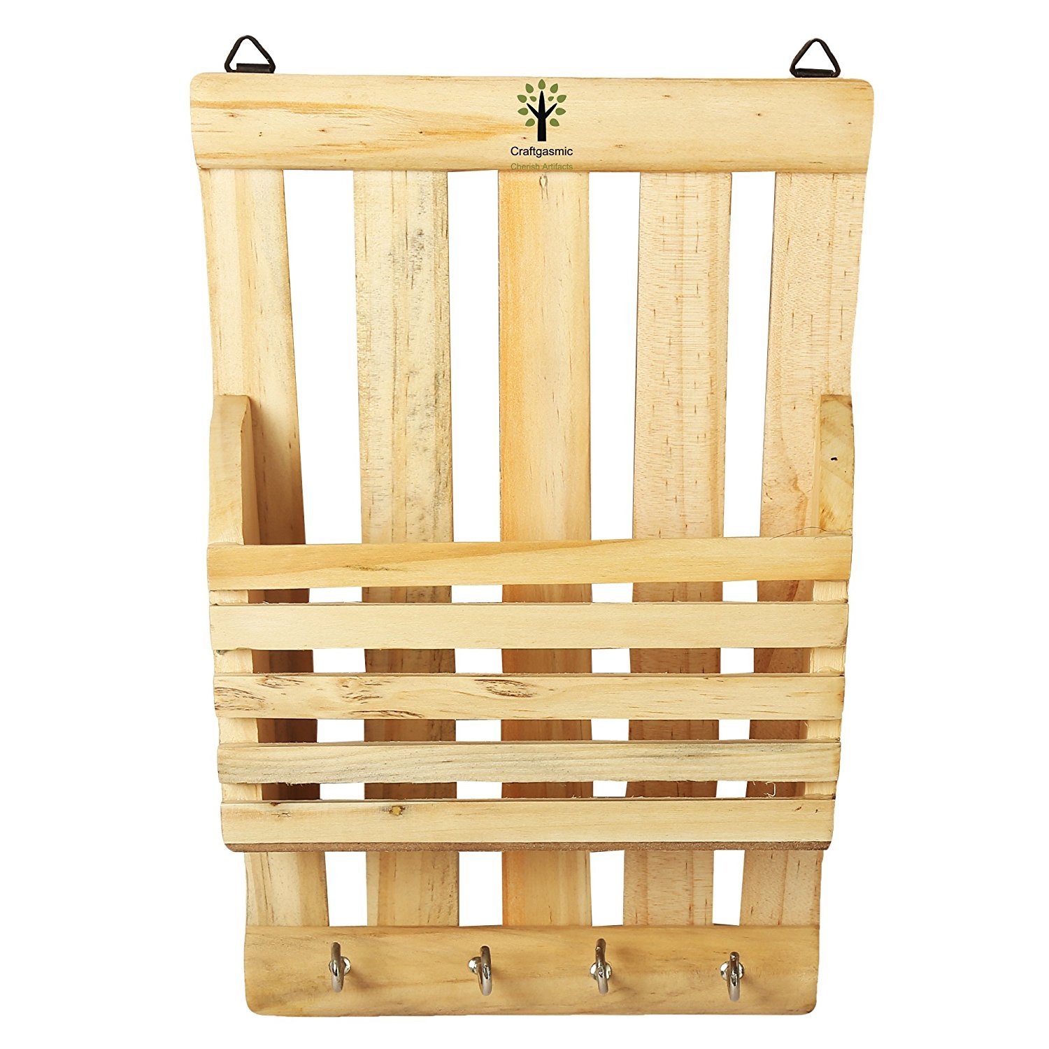 Craftgasmic Wooden Key Holder and Letter Holder Amazon.in