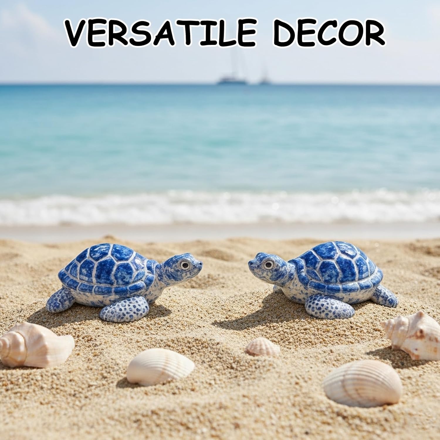 2 Pack Toilet Bolt Covers Decorative, Sea Turtle Toilet Bowl Caps, Whimsical Bathroom Decor for Coastal Style Spaces, Resin Toilet Screw Cover Caps