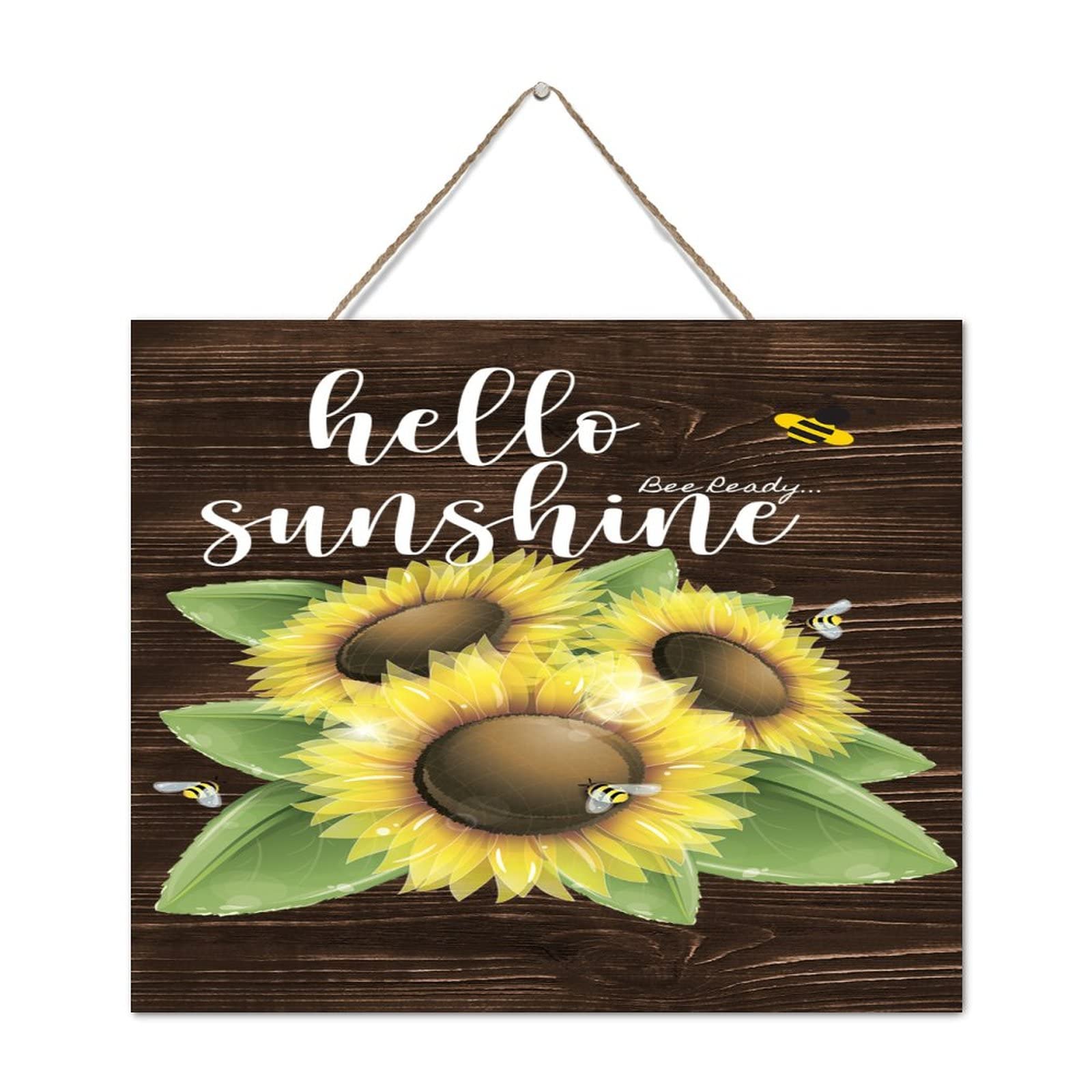 Décoration murale en bois de qualité supérieure motif tournesol pour intérieur chic