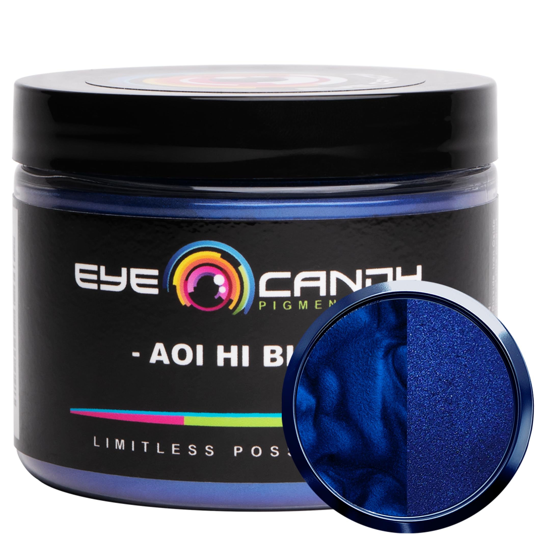 Sponsored Ad - Eye Candy Pigments Premium Blue Mica Powder - Aoi Hi Blue (50gr) - for Epoxy, Resin, Soap, Paint, Woodworking, Acrylic Pouring, Bath Bombs, Fishing Lures - DIY Arts and Crafts Additive