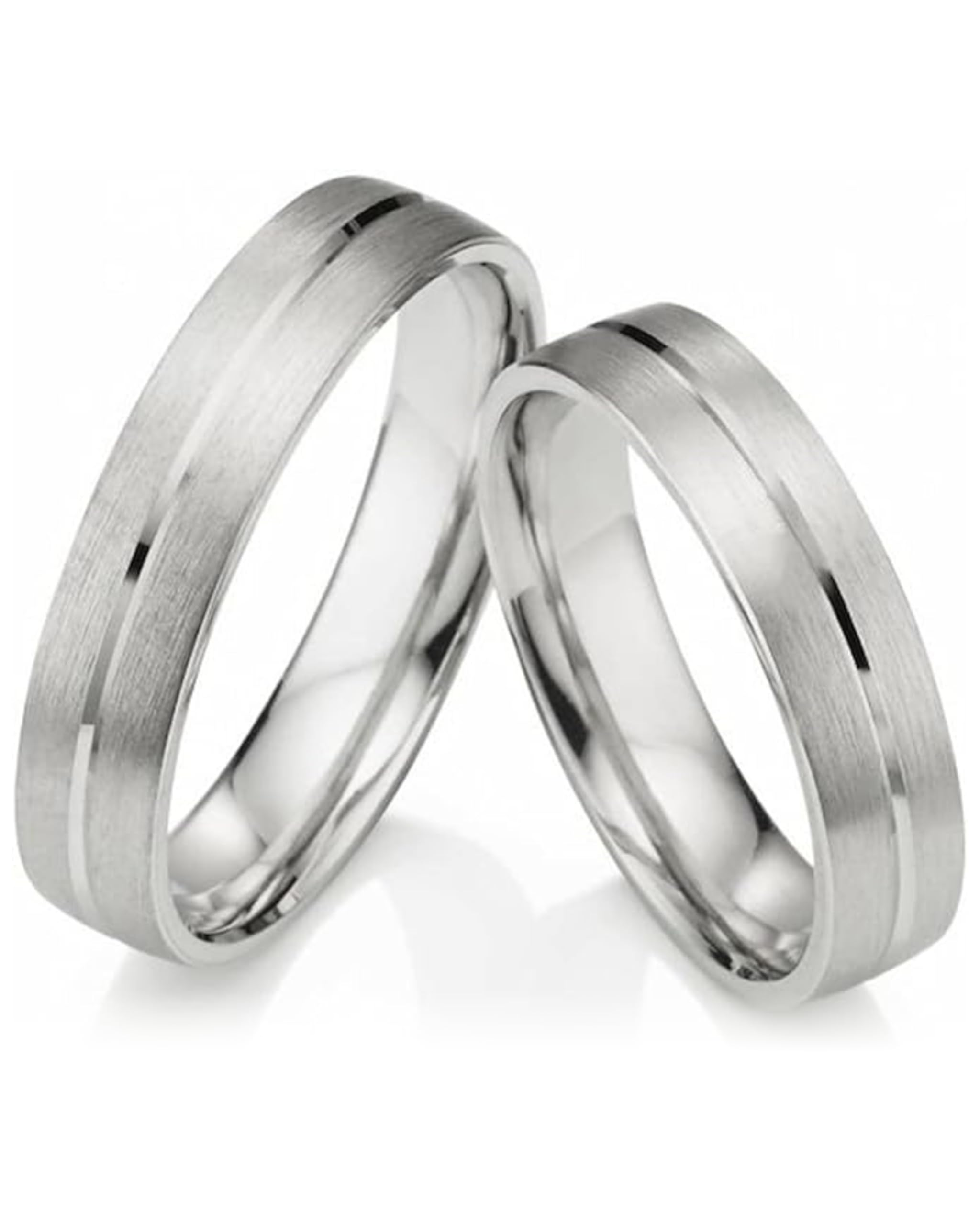 123traumringe Eheringe in 925 Silber I Partnerringe mit Etui & Gravur I Gravierbare Silberringe mit wählbarer Ringgröße 50-70 mm I Hochwertige Verlobungsringe in 4,5 mm Breite & 1,5 mm Stärke I S74